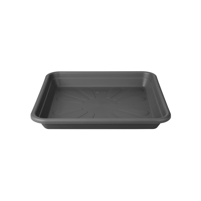 soucoupe universelle carrée 25cm anthracite